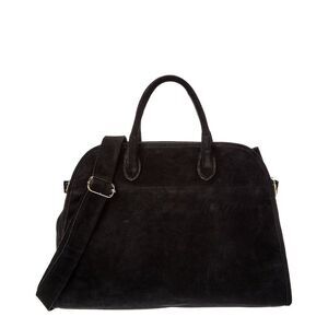 Isabella Rossetti Phoebe Suede Tote, Black